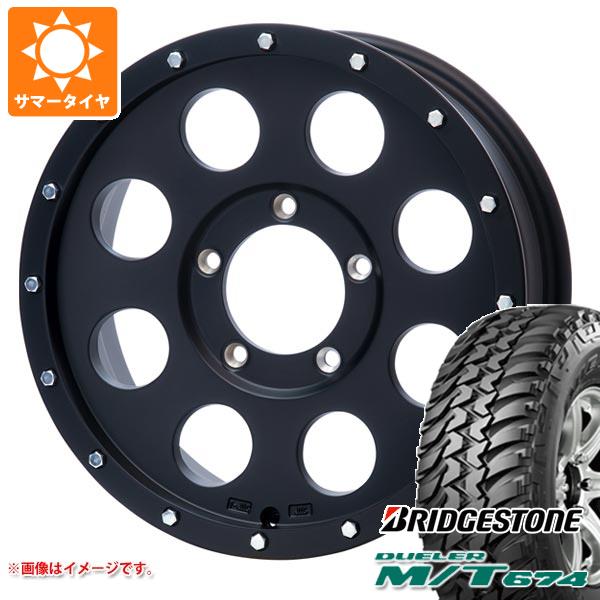 5本セット ジムニー用 サマータイヤ ブリヂストン デューラー M/T674 185/85R16 105/103L LT ブラックレター ソリッドレーシング アイメタル X2 5.5 16 :imetalxj 14444 s86999zk 5:タイヤ1番