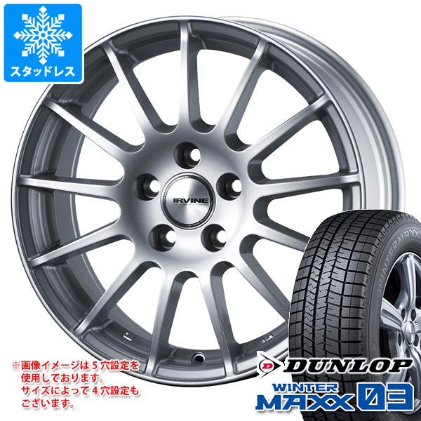 ボルボ S90/V90 PB/PD系用 スタッドレス ダンロップ ウインターマックス03 WM03 255/40R19 100Q XL アーヴィン F01｜tire1ban