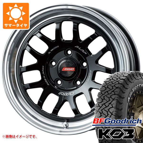ニッサン T31エクストレイル用 サマータイヤ BFグッドリッチ オールテレーンT/A KO3 LT215/65R16 103/100S ブラックレター レイズ エーラップ 07X 7.0-16