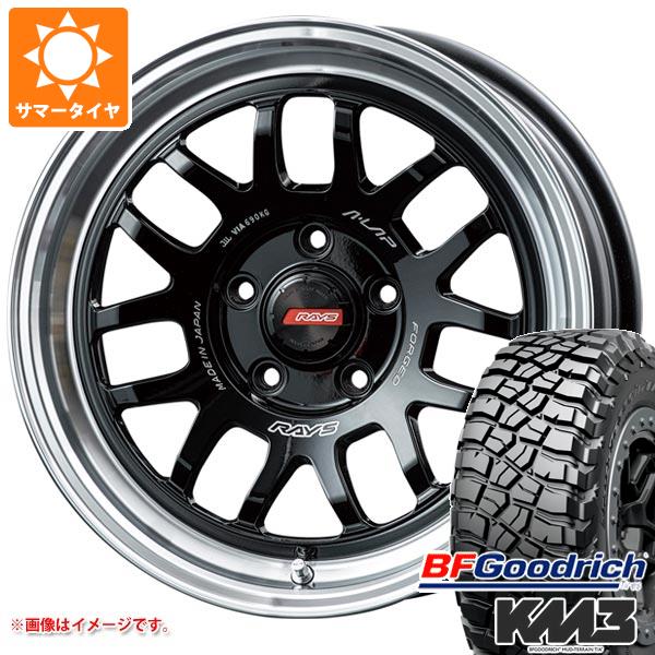 ミツビシ デリカD5用 サマータイヤ BFグッドリッチ マッドテレーンT/A KM3 LT245/70R16 113/110Q レイズ エーラップ 07X 7.0-16