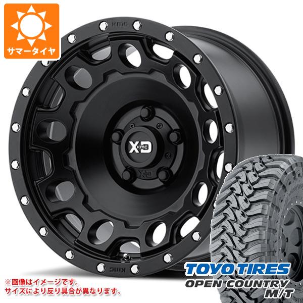 ジープ ラングラー JK/JL系用 サマータイヤ トーヨー オープンカントリー M/T 35x12.50R17 LT 121P ブラックレター KMC KM529 ホールショット :km529sbw 32609 j27123p:タイヤ1番