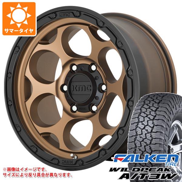 5本セット ジープ ラングラー JK/JL系用 サマータイヤ ファルケン ワイルドピーク A/T3W 35x12.50R17 121Q KMC KM541 ダーティーハリー