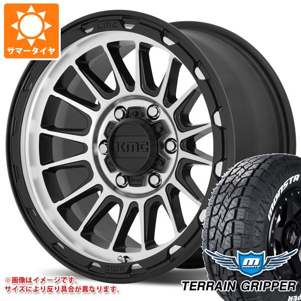 ハイラックスサーフ215系用 サマータイヤ モンスタ テレーングリッパー 265/65R17 116T XL ホワイトレター KMC KM542 インパクト 8.0-17