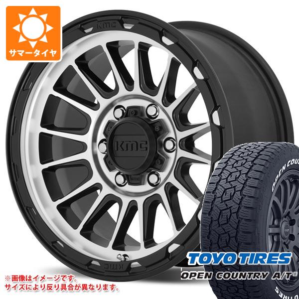 サマータイヤ 285/70R17 116/113Q トーヨー オープンカントリー A/T3 ホワイトレター KMC KM542 インパクト 8.0 17 :km542bm 41271:タイヤ1番