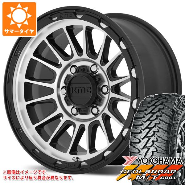 サマータイヤ 215/70R16 100/ 97Q ヨコハマ ジオランダー M/T G003 KMC KM542 インパクト 7.0 16 :km542bm 36783:タイヤ1番