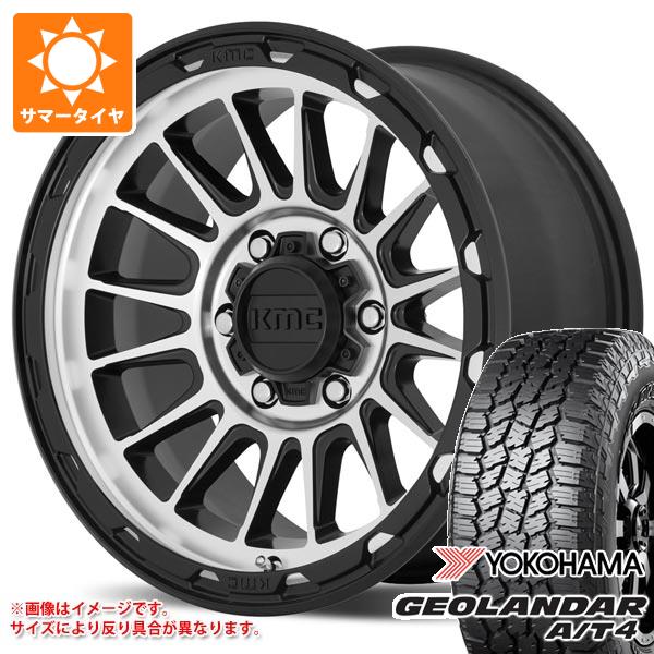 GEOLANDAR - ミツビシ デリカD5用 2026年製 炎節タイア ヨコハマ ジオランダー A/T4 G018 235/70R16 106T アウトラインホワイトレター KMC KM542 差しひびき 7.0-16