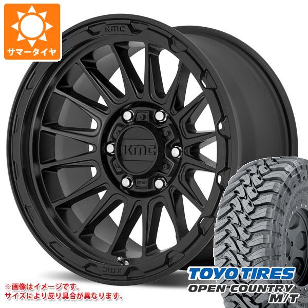 ジープ ラングラー JK/JL系用 サマータイヤ トーヨー オープンカントリー M/T 35x12.50R17 LT 121P ブラックレター KMC KM542 インパクト :km542sbw 32609 j27123p:タイヤ1番