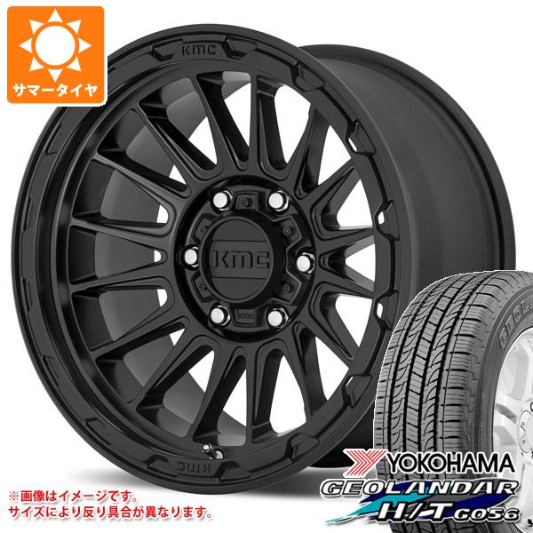 サマータイヤ 265/70R17 115S ヨコハマ ジオランダー H/T G056 ブラックレター KMC KM542 インパクト 8.0 17 :km542sb 19610:タイヤ1番