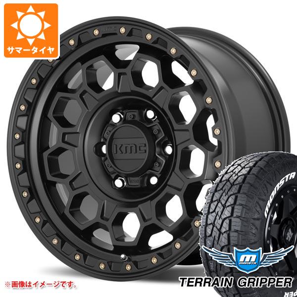 FJクルーザー 10系用 サマータイヤ モンスタ テレーングリッパー 265/70R17 115T ホワイトレター KMC KM545 トレック 8.0-17