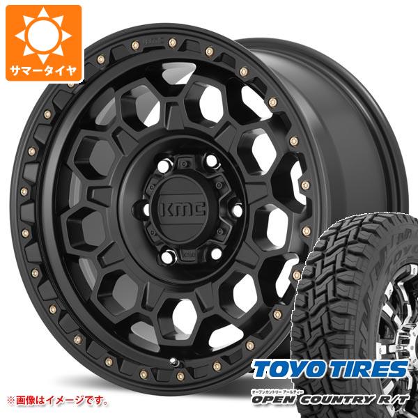 ランドクルーザー プラド 150系用 サマータイヤ トーヨー オープンカントリー R/T LT285/70R17 116/113Q ホワイトレター KMC KM545 トレック 8.0 17 :km545sb6 35680 t80988yt:タイヤ1番