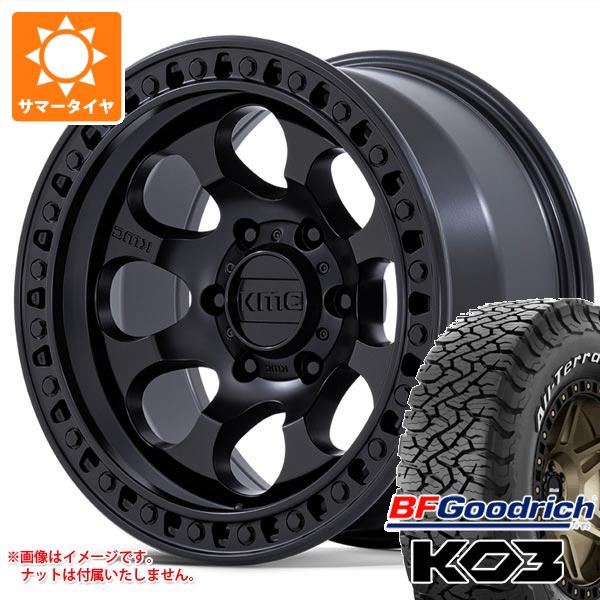 ハイラックスサーフ215系用 サマータイヤ BFグッドリッチ オールテレーンT/A KO3 LT265/65R17 116/113S ホワイトレター KMC KM550 ライオト SBL 8.5-17
