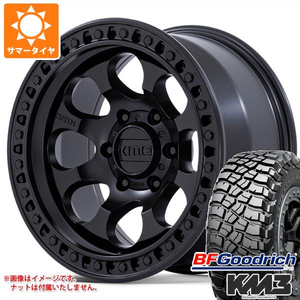 5本セット ジープ ラングラー JK/JL系用 サマータイヤ BFグッドリッチ マッドテレーンT/A KM3 LT285/75R17 121/118Q KMC KM550 ライオト SBL :km550sbw 34029 j27140p 5:タイヤ1番