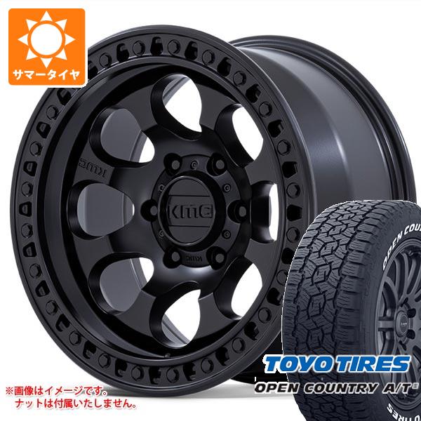 5本セット ジープ ラングラー JK/JL系用 サマータイヤ トーヨー オープンカントリー A/T3 265/70R17 115T ホワイトレター KMC KM550 ライオト SBL : km550sbw 41270 j27102p 5 : タイヤ1番