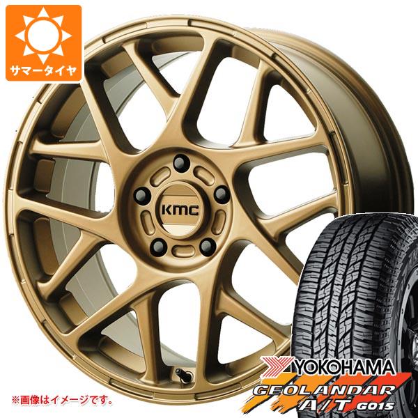 デリカD:5用 サマータイヤ ヨコハマ ジオランダー A/T G015 245/70R16 111H XL ブラックレター KMC KM708 バリー 7.5 16 :km708mb 22935 m83964tb:タイヤ1番