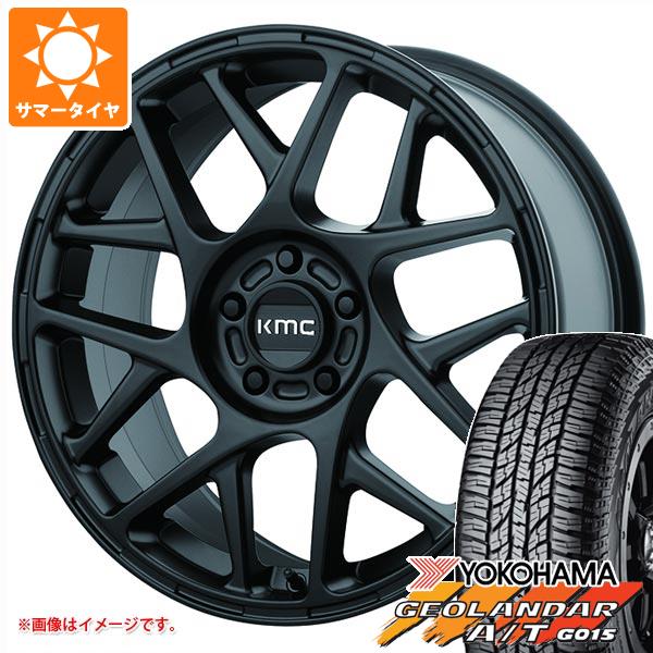 RAV4 50系用 サマータイヤ ヨコハマ ジオランダー A/T G015 245/70R16 111H XL ブラックレター KMC KM708 バリー 7.5 16 :km708sb 22935 t801012yt:タイヤ1番