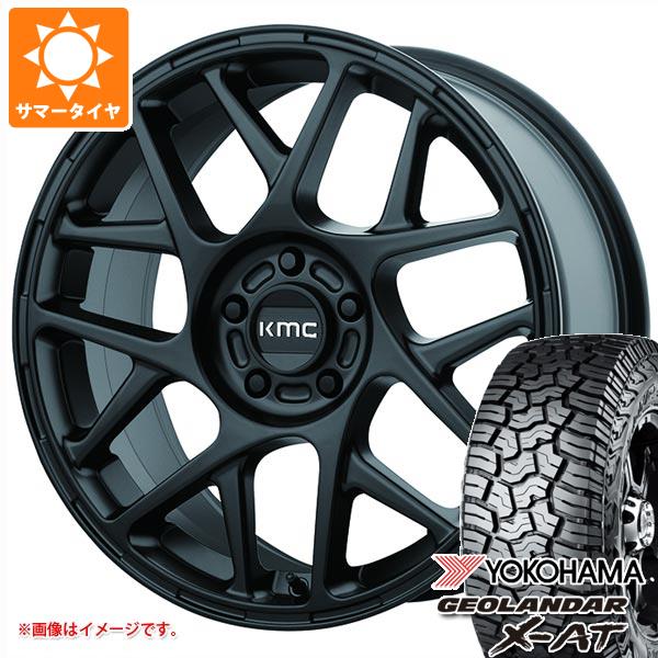 デリカD:5用 2024年製 サマータイヤ ヨコハマ ジオランダー X AT G016 LT215/70R16 100/97Q ブラックレター KMC KM708 バリー 7.5 16 :km708sb 36857 m83960tb:タイヤ1番