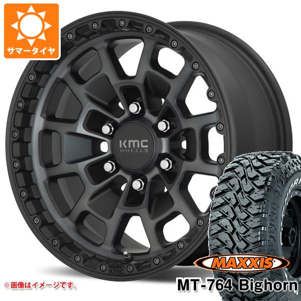 サマータイヤ 265/70R17 118/115Q 8PR マキシス MT 764 ビッグホーン ホワイトレター KMC KM718 サミット 8.5 17 :km716bt6 36331:タイヤ1番