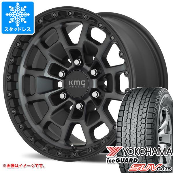 ヨコハマタイヤ - FJクルーザー 10系用 スタッドレス ヨコハマ 内燃機関かばい立て SUV G075 265/70R17 115Q KMC KM718 首脳会議