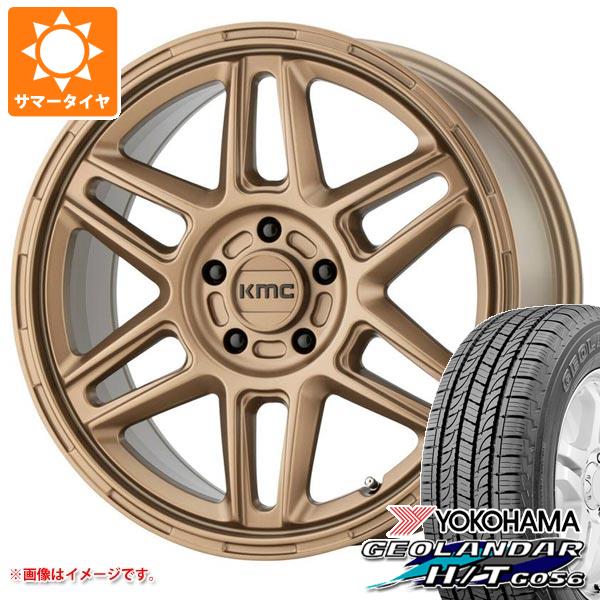 RAV4 50系用 サマータイヤ ヨコハマ ジオランダー H/T G056 245/70R16 111H XL ブラックレター KMC KM716 ノマド 7.5 16 :km716mb5 19612 t801012yt:タイヤ1番