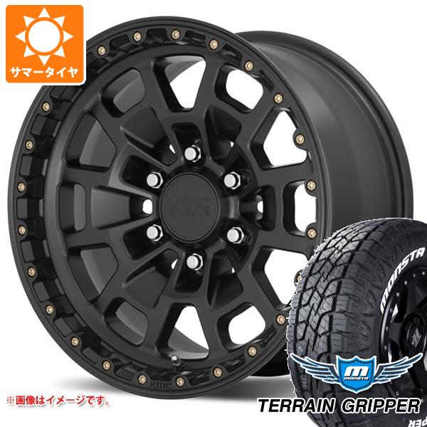 FJクルーザー 10系用 サマータイヤ モンスタ テレーングリッパー LT285/70R17 121/118R ホワイトレター KMC KM718 サミット 8.5-17