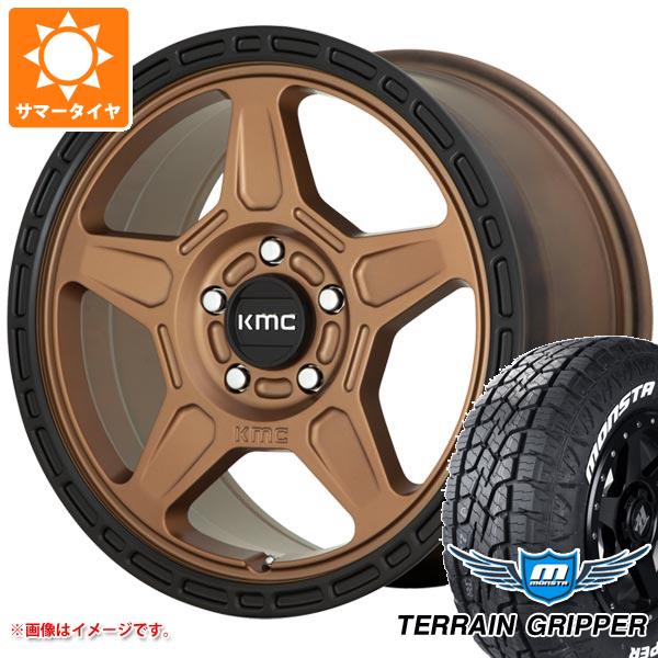 MONSTA TYRES - 5本仕掛ける ジープ ラングラー JK/JL系用 炎節タイア モンスタ テレーングリッパー LT285/70R17 121/118R 白いこと水茎の跡 KMC KM721 アルパイン