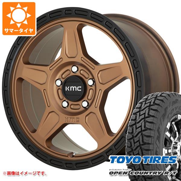 5本セット ジープ ラングラー JK/JL系用 サマータイヤ トーヨー オープンカントリー R/T LT265/70R17 112/109Q ホワイトレター KMC KM721 アルパイン :km721mbw 36833 j27102p 5:タイヤ1番