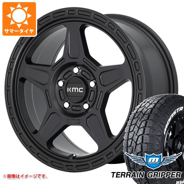 5本セット ジープ ラングラー JK/JL系用 サマータイヤ モンスタ テレーングリッパー LT285/70R17 121/118R ホワイトレター KMC KM721 アルパイン :km721w 34805 j27121p 5:タイヤ1番