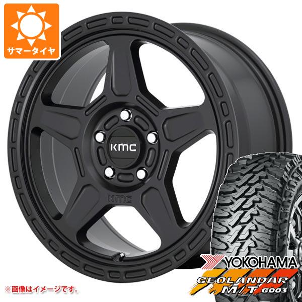 GEOLANDAR - 5本仕掛ける ジープ ラングラー JK/JL系用 朱夏タイア ヨコハマ ジオランダー M/T G003 LT285/75R17 121/118Q KMC KM721 アルパイン 車、バイク、自転車-夏タイヤ、ホイールセット