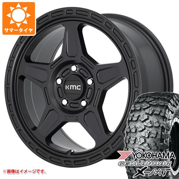 ジープ ラングラー JK/JL系用 サマータイヤ ヨコハマ ジオランダー X MT G005 35x12.50R17 LT 121Q KMC KM721 アルパイン :km721w 30398 j27123p:タイヤ1番