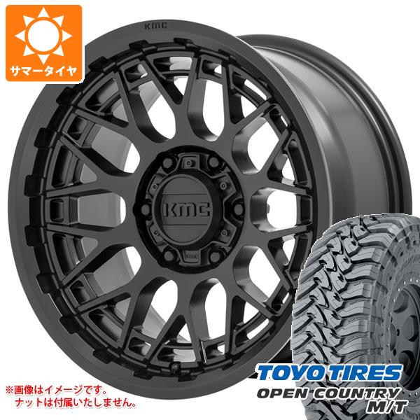 ハイラックス 120系用 サマータイヤ トーヨー オープンカントリー M/T LT265/65R17 120/117P ブラックレター KMC KM722 テクニック 8.5 17 :km722sb6 32611 t80994yt:タイヤ1番