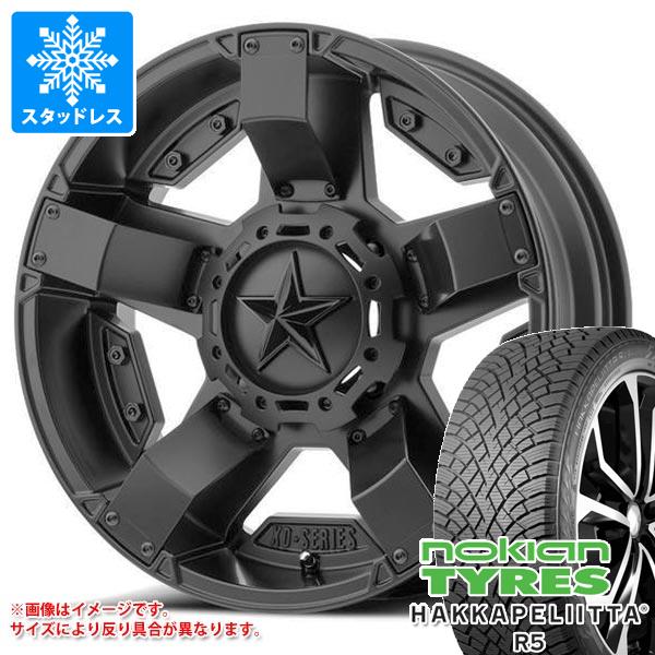 5本セット ジープ ラングラー JK/JL系用 スタッドレス ノキアン ハッカペリッタ R5 SUV 265/65R18 114R KMC XD811 ロックスター2