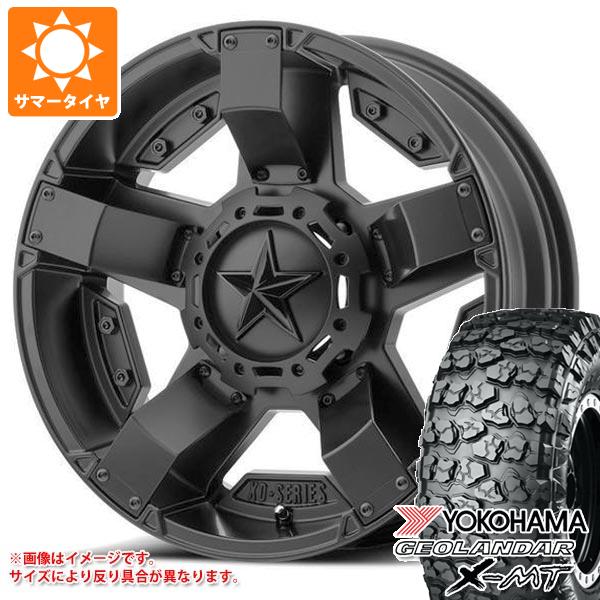 ジープ ラングラー JK/JL系用 サマータイヤ ヨコハマ ジオランダー X-MT G005 35x12.50R17 LT 121Q KMC XD811 ロックスター2