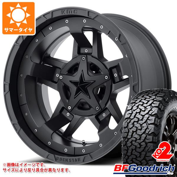 5本セット ジープ ラングラー JK/JL系用 サマータイヤ BFグッドリッチ オールテレーン T/A KO2 LT285/65R18 125/122R ホワイトレター KMC XD827 ロックスター3 :xd827w 24243 j27131p 5:タイヤ1番