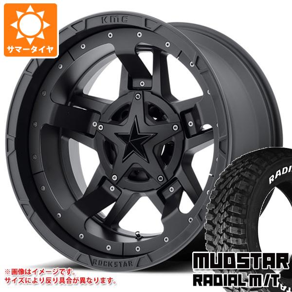 サマータイヤ 245/65R17 111T マッドスター ラジアル M/T ホワイトレター KMC XD827 ロックスター3 8.0 17 :kmcxd827 35998:タイヤ1番