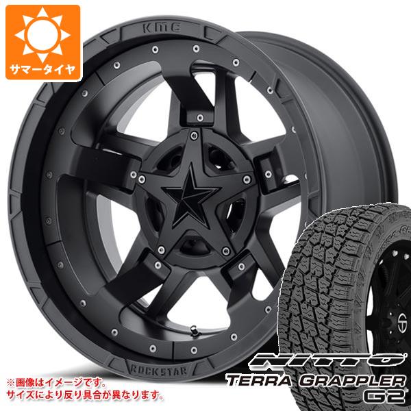 ハイラックス 120系用 サマータイヤ ニットー テラグラップラー G2 285/50R20 116S XL KMC XD827 ロックスター3 9.0 20 :kmcxd827 38579 t801000yt:タイヤ1番