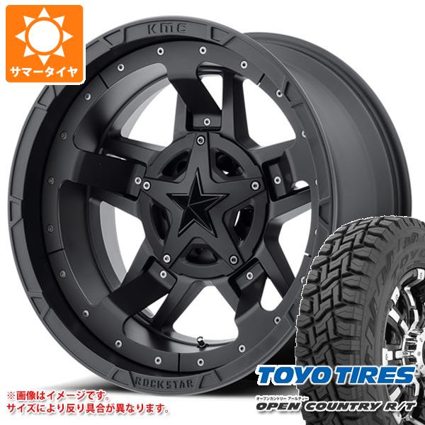 ハイラックス 120系用 サマータイヤ トーヨー オープンカントリー R/T LT275/55R20 115/112Q ホワイトレター KMC XD827 ロックスター3 9.0-20｜tire1ban