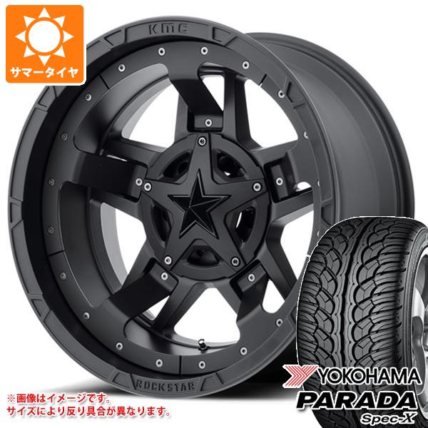 ジープ ラングラー JK/JL系用 サマータイヤ ヨコハマ パラダ スペック-X PA02 275/55R20 117V REINF KMC XD827 ロックスター3｜tire1ban