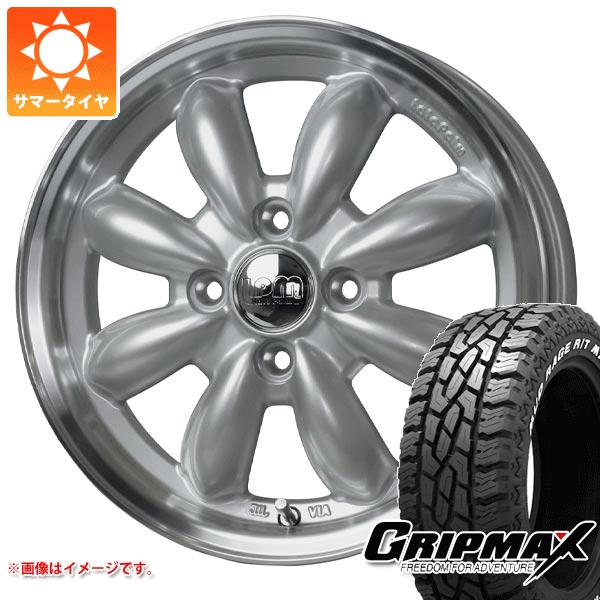 エブリイバン DA17V用 サマータイヤ グリップマックス マッドレイジ R/T MAX 165R14 97/95Q ホワイトレター ララパーム カップ2 4.5-14