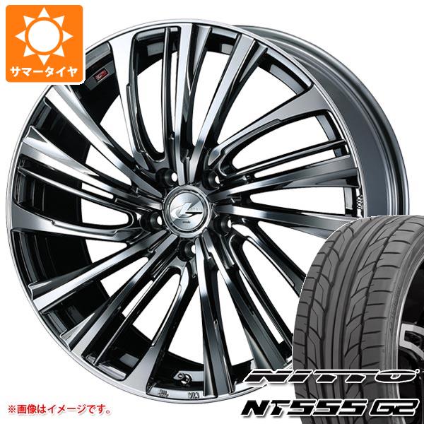 サマータイヤ 225/45R18 95Y XL ニットー NT555 G2 レオニス FS 8.0 18 :leofsbmc 24110:タイヤ1番