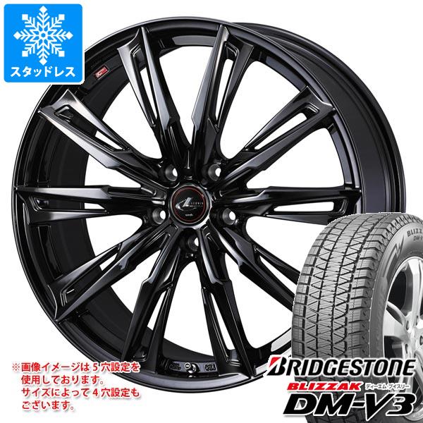 ブリザック - スタッドレスタイヤ ブリヂストン DM-V3 225/60R18 100Q レオニス GX 8.0-18 タイヤ、ホイール-冬タイヤ、ホイールセット-車、バイク、自転車