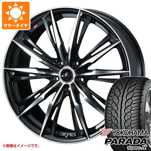 WEDS - 夏場タイア 235/35R20 92W XL ヨコハマ パラダ 仕樣-X PA02 レオニス GX 8.5-20