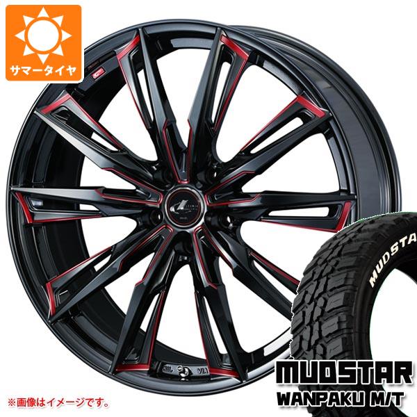 サマータイヤ 225/60R18 100T マッドスター ワンパク M/T ホワイトレター レオニス GX 8.0 18 :leogxrd 38752:タイヤ1番