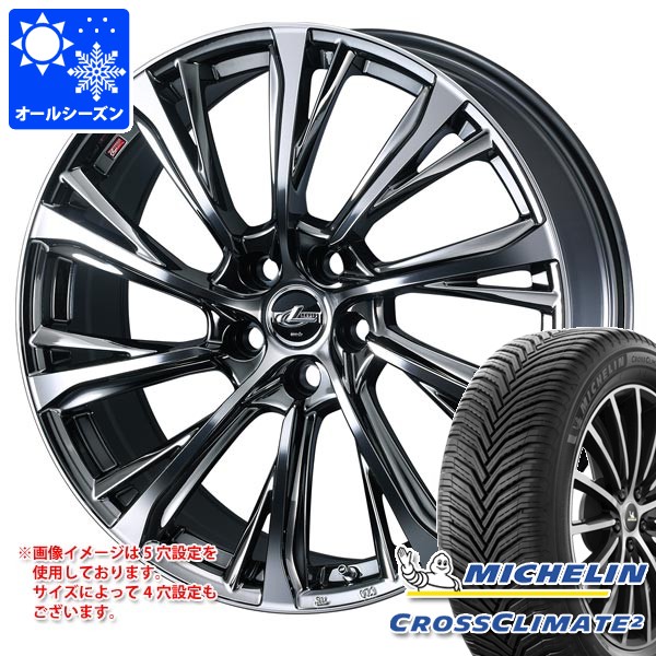 WEDS - トヨタ 40系アルファード用 オール時期タイア ミシュラン クロスクライメート2 225/60R18 104W XL レオニス JG 7.0-18 車、バイク、自転車-自動車-オールシーズンタイヤ、ホイールセット