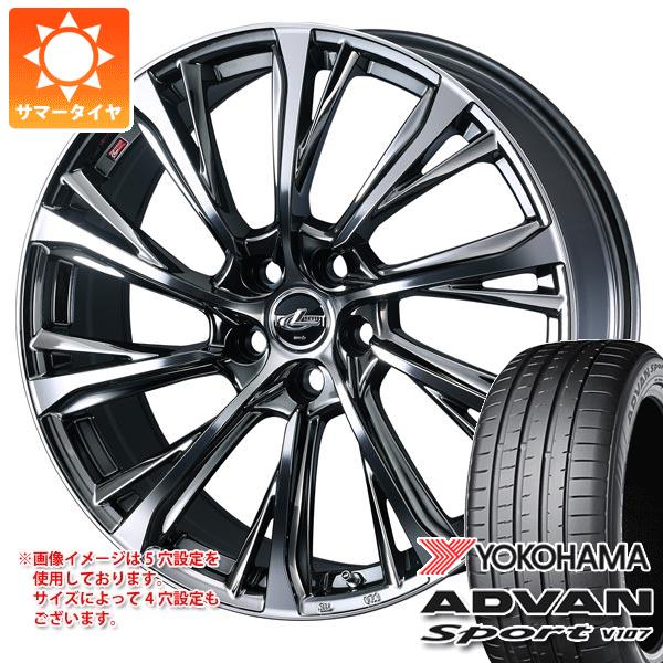 トヨタ 40系アルファード用 サマータイヤ ヨコハマ アドバンスポーツV107 255/40ZR21 (102Y) XL レオニス JG 8.5-21