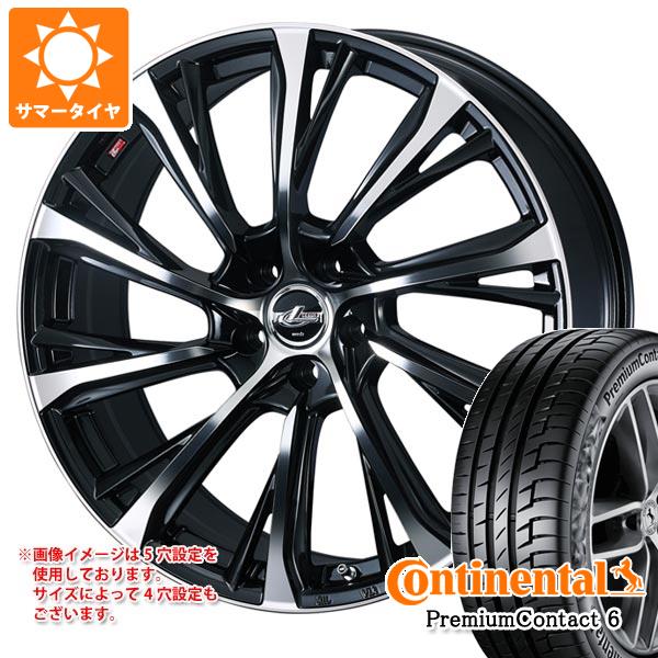 トヨタ 40系アルファード用 サマータイヤ コンチネンタル プレミアムコンタクト6 245/40R21 100Y XL レオニス JG 8.5-21