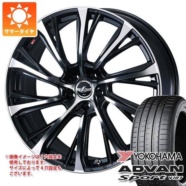 WEDS - トヨタ 40系アルファード用 炎節タイア ヨコハマ アドバンスポーツV107 245/45R20 103Y XL V107A レオニス JG 8.5-20