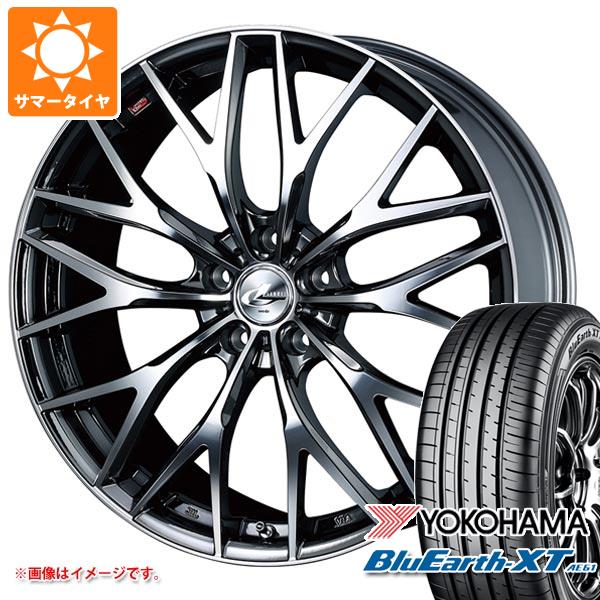 サマータイヤ 235/55R18 100V ヨコハマ ブルーアースXT AE61 レオニス MX 8.0 18 :leomxbm 34391:タイヤ1番