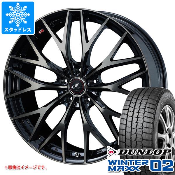 2024年製 スタッドレスタイヤ ダンロップ ウインターマックス02 WM02 165/65R15 81Q レオニス MX 4.5 15 : leomxpb 23102 : タイヤ1番