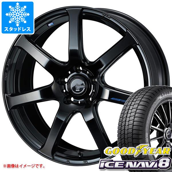 スタッドレスタイヤ グッドイヤー アイスナビ8 195/45R16 80Q レオニス ナヴィア 07 6.0-16