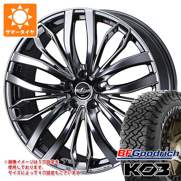 トヨタ 40系アルファード用 サマータイヤ BFグッドリッチ オールテレーンT/A KO3 LT225/65R17 107/103S ブラックレター レオニス SC 6.5-17